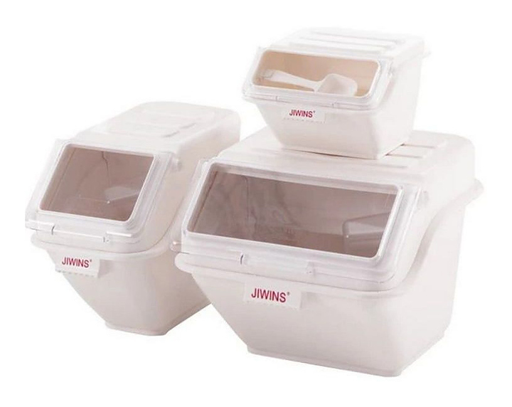Контейнер для сыпучих продуктов 20л, 43х29см h59см, цвет белый, серия Jiwins JW-S20 — фото товара