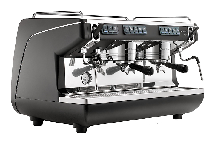 Кофемашина Nuova Simonelli Appia Life 2Gr V черная, высокие группы, экономайзер, автомат — фото товара