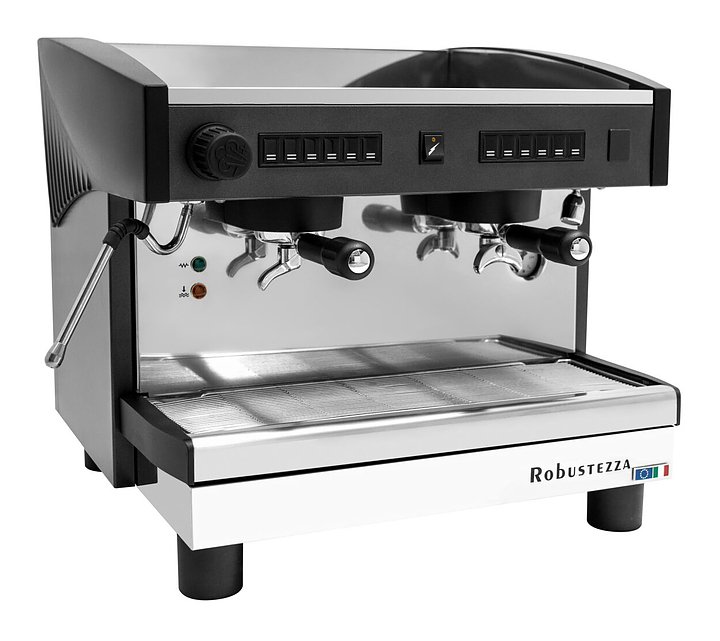 Кофемашина ROBUSTEZZA ST2E высокие группы 185 мм+экономайзер, мультифазная, черная — фото товара
